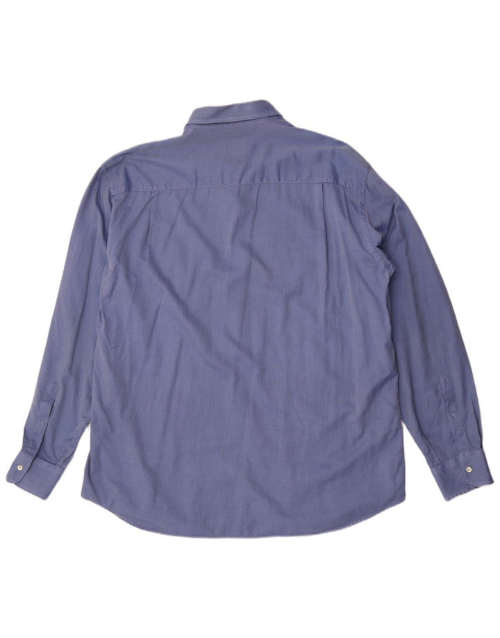 Cămașă pentru bărbați Sea & Sky Mărimea 44 XL Blue Herringbone Bumbac