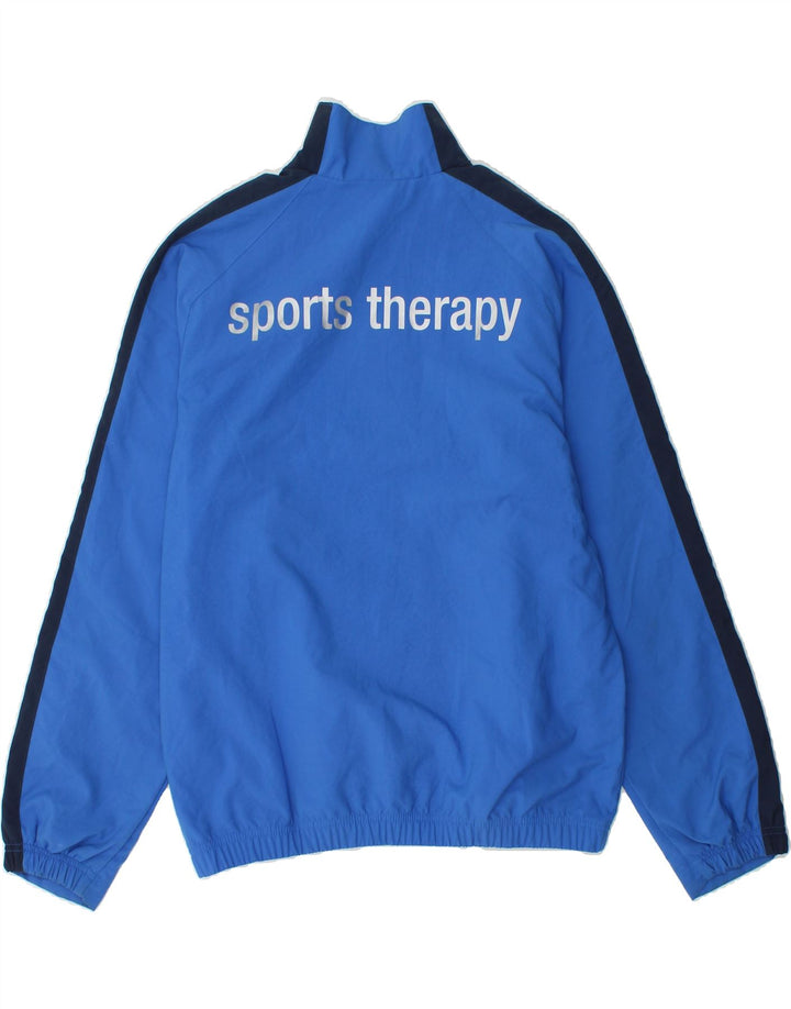 NIKE Mens Graphic Tracksuit Top Jacket UK 35/37 Small Blue Colourblock Vintage Nike and Second-Hand Nike from Messina Hembry 