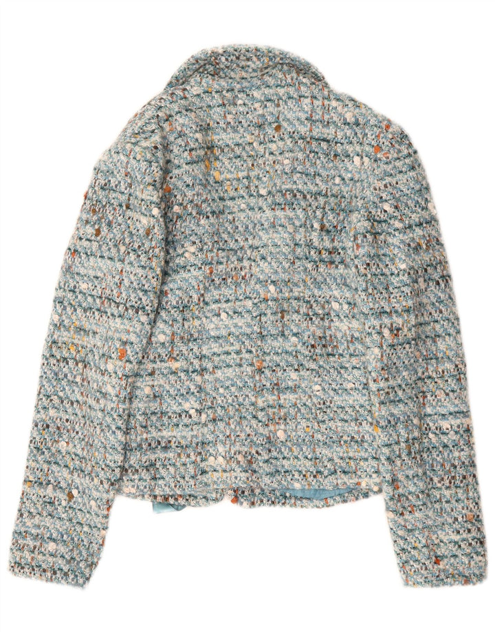 Luisa Spagnoli Jachetă pentru femei cu cravată în față IT 40 Small Blue Flecked