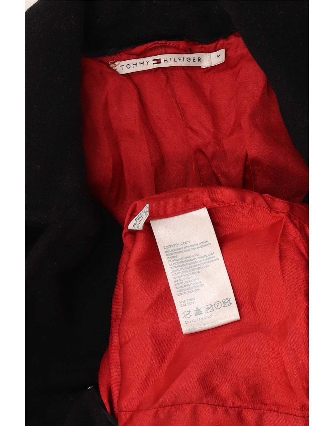 Palton pentru femei Tommy Hilfiger UK 12 Lână neagră medie