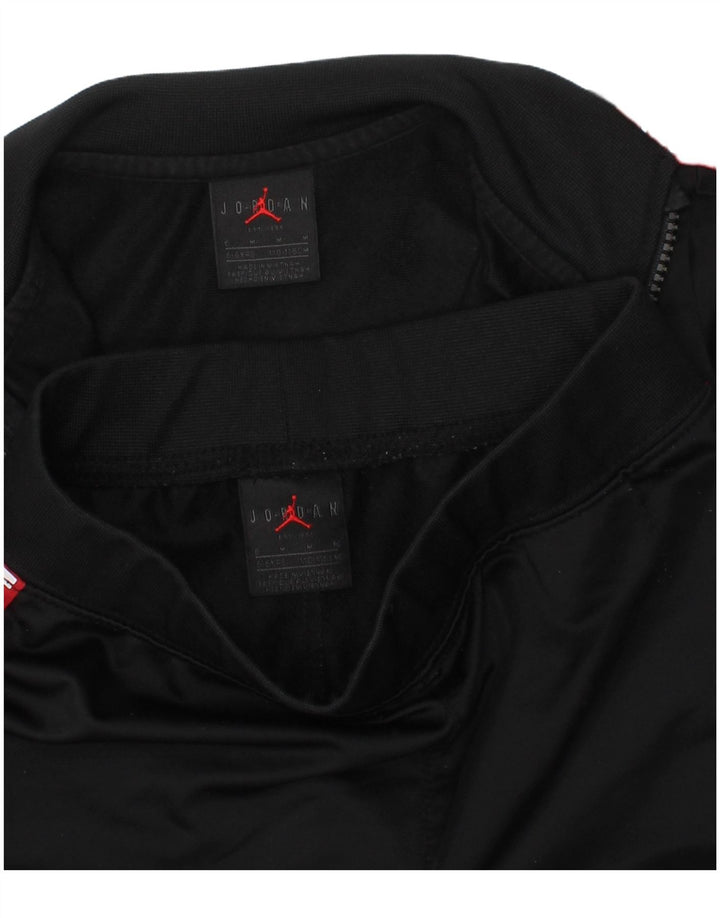 Trening complet pentru băieți Jordan 5-6 ani, negru, poliester color bloc