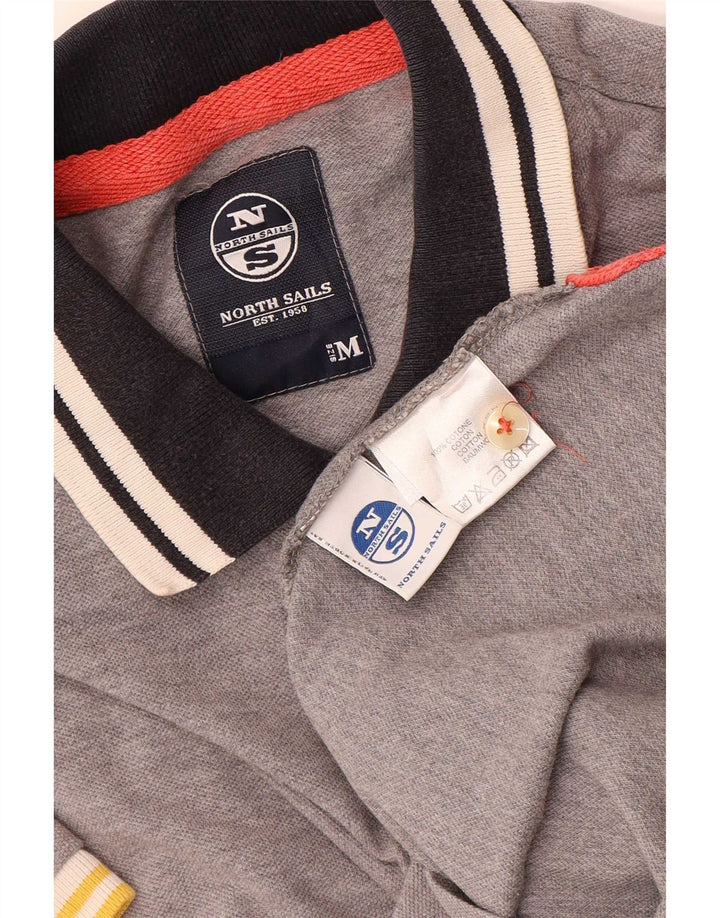 Tricou polo North Sails pentru bărbați, bumbac gri mediu