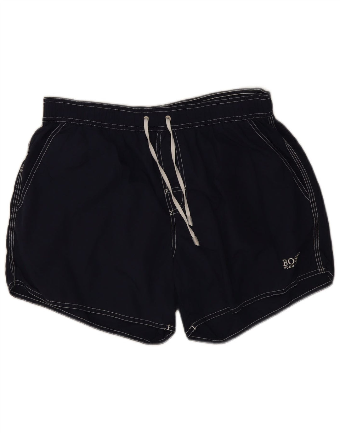 Pantaloni scurți de înot Hugo Boss pentru bărbați, poliamidă, albastru, mediu