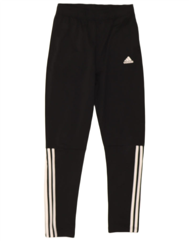 Pantaloni de trening Adidas baieti 13-14 ani poliester negru