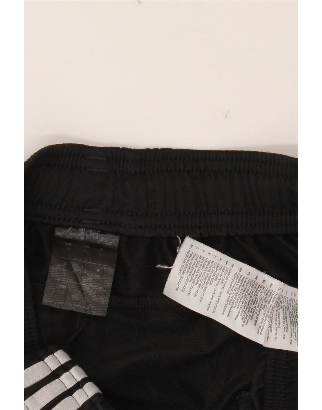 Pantaloni de trening ADIDAS pentru bărbați, poliester mediu negru