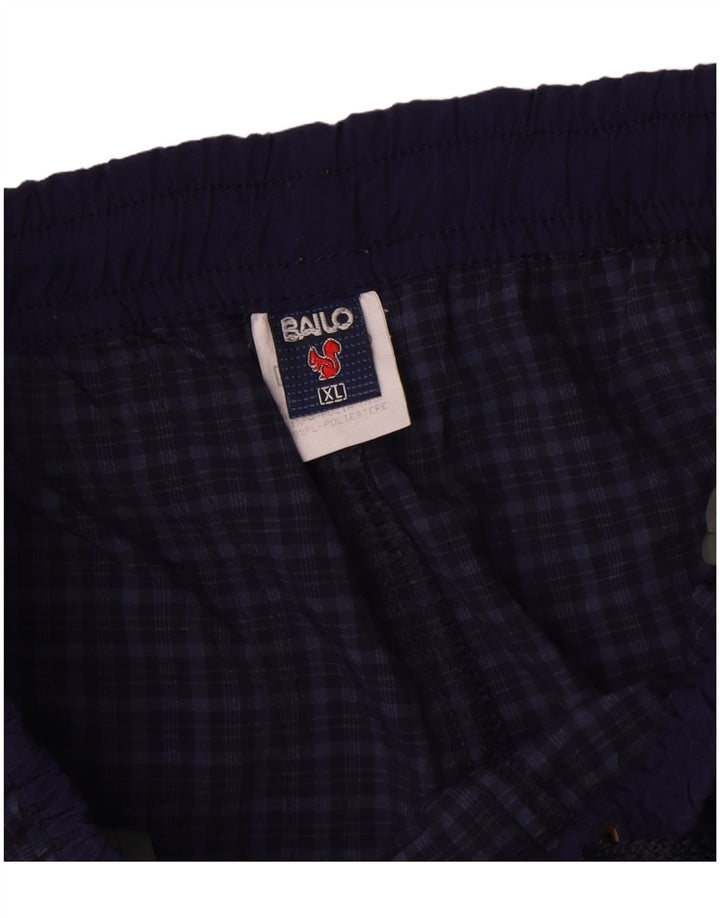 Pantaloni cargo drept bărbați Bailo, XL, poliamidă cu carouri bleumarin