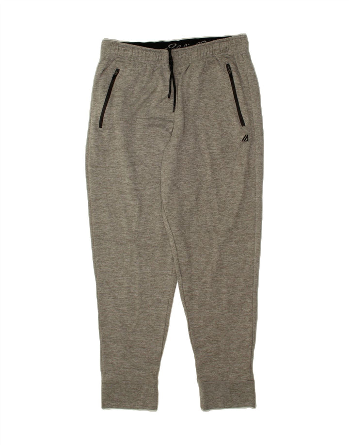 EDDIE BAUER Mens Tracksuit Trousers Joggers Medium Grey Flecked Polyester Vintage Eddie Bauer and Second-Hand Eddie Bauer from Messina Hembry 