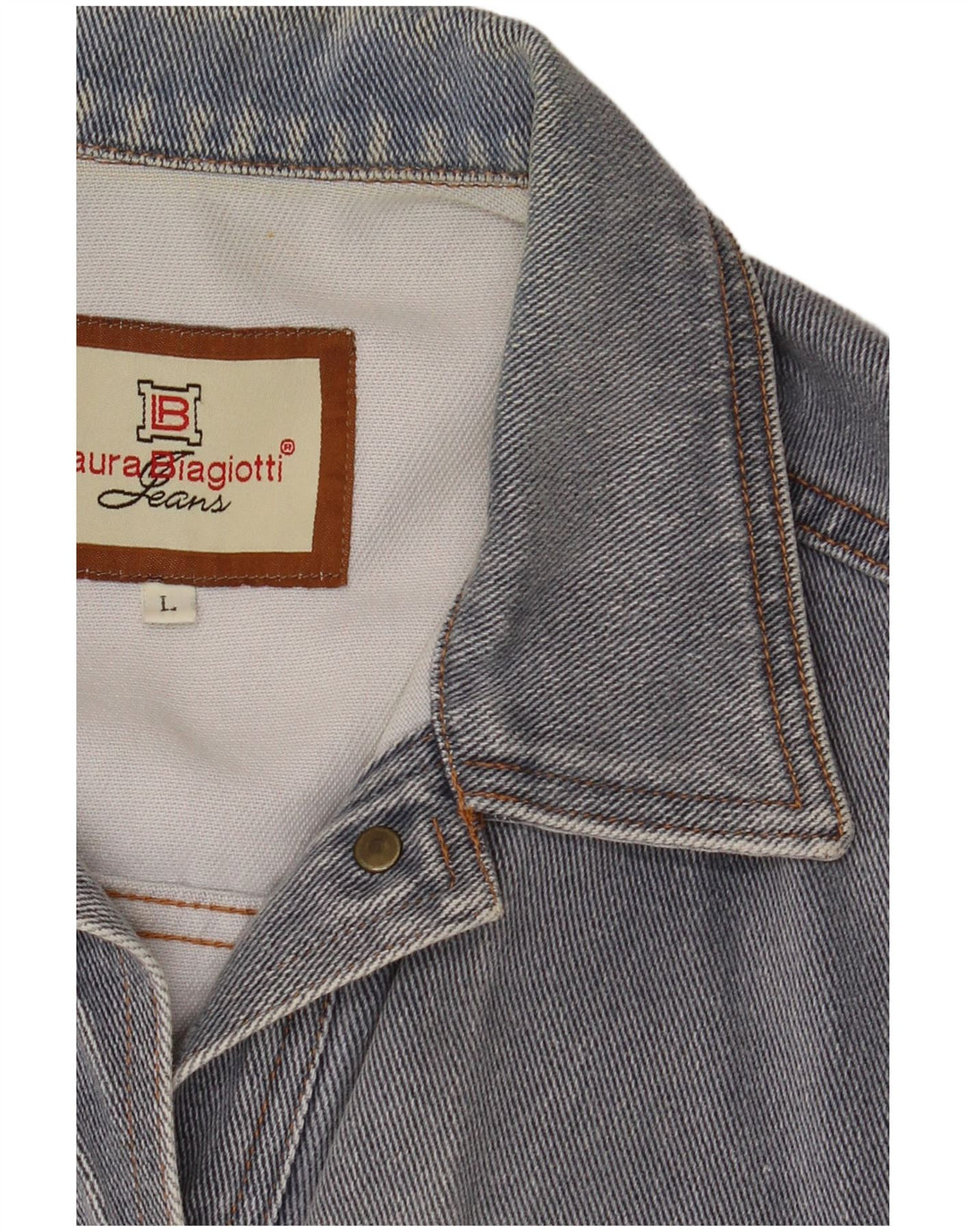 LAURA BIAGIOTTI Jachetă de blugi pentru femei UK 16 Large Blue