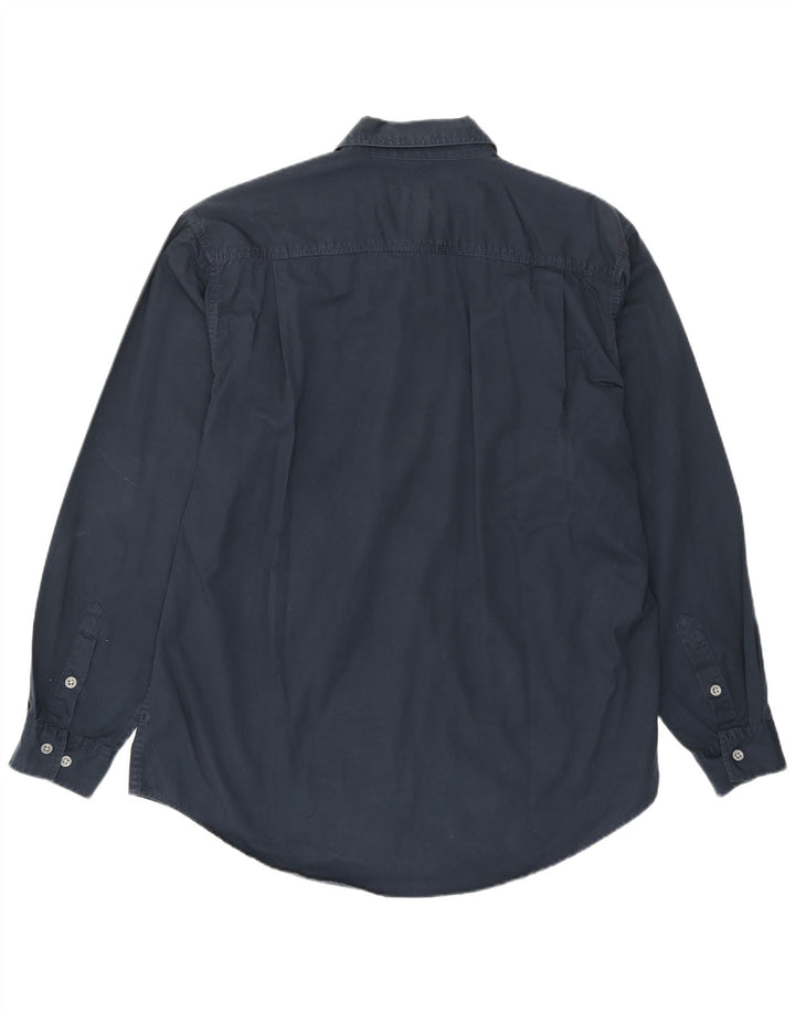 Cămașă pentru bărbați Calvin Klein Jeans, bumbac mare, albastru bleumarin