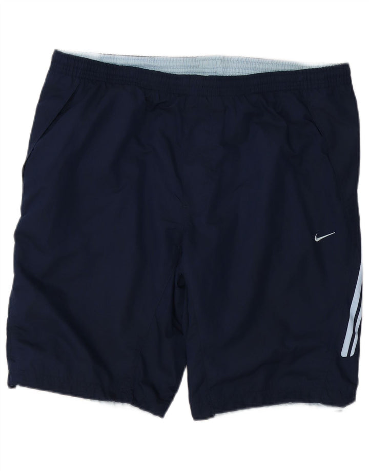 Pantaloni scurți sport NIKE pentru bărbați, mari, albastru, poliester