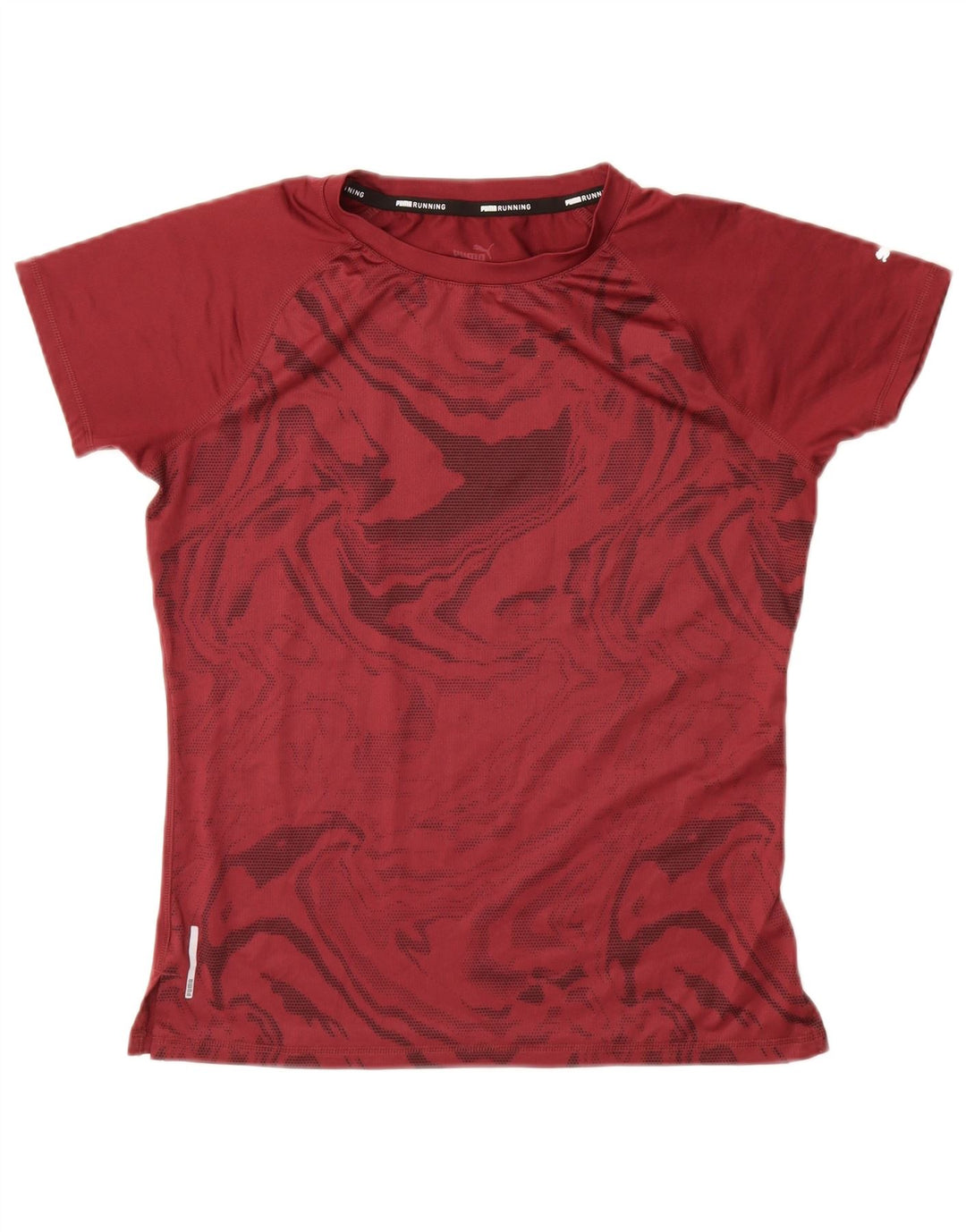 Tricou PUMA pentru bărbați cu model abstract Top mic Burgundy