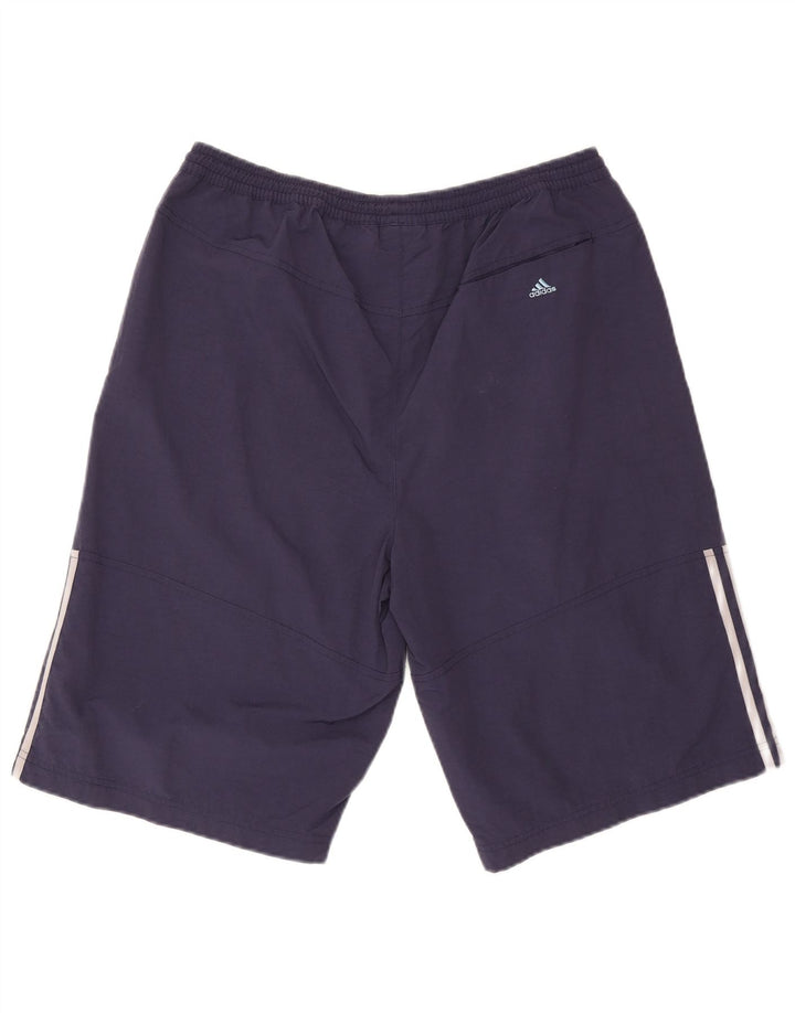 Pantaloni scurți sport ADIDAS pentru bărbați, mari, albastru, poliester