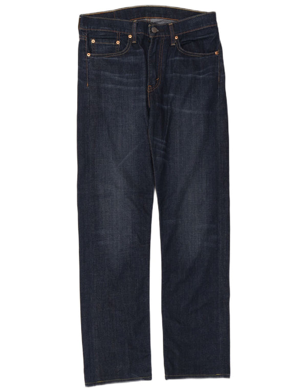 Blugi Levi's 513 Slim Straight pentru bărbați L31 L31 Bumbac bleumarin