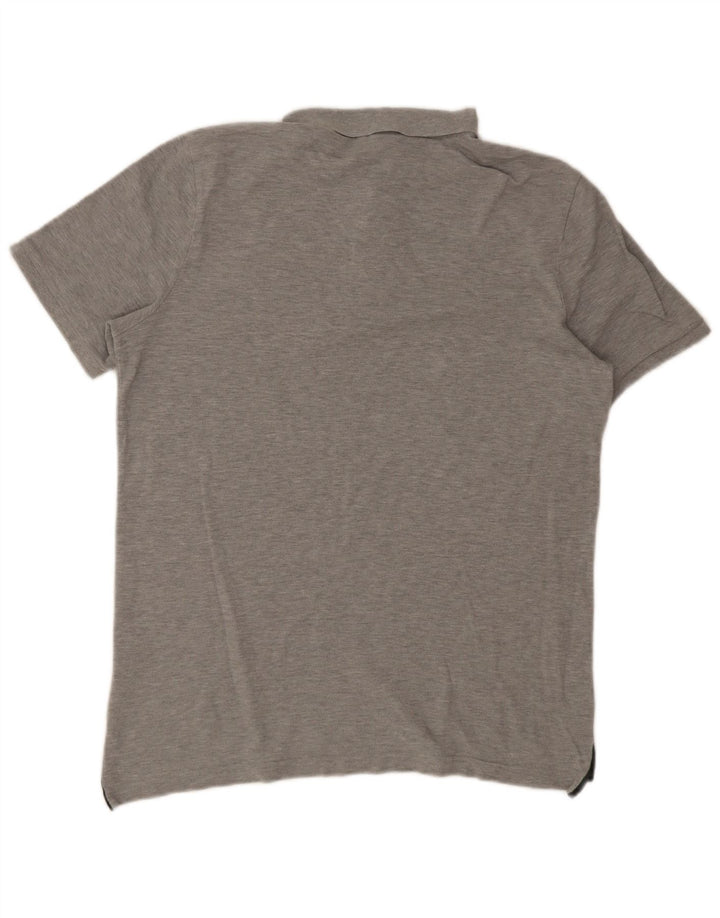 Tricou polo Nike pentru bărbați, mare, gri bumbac pete