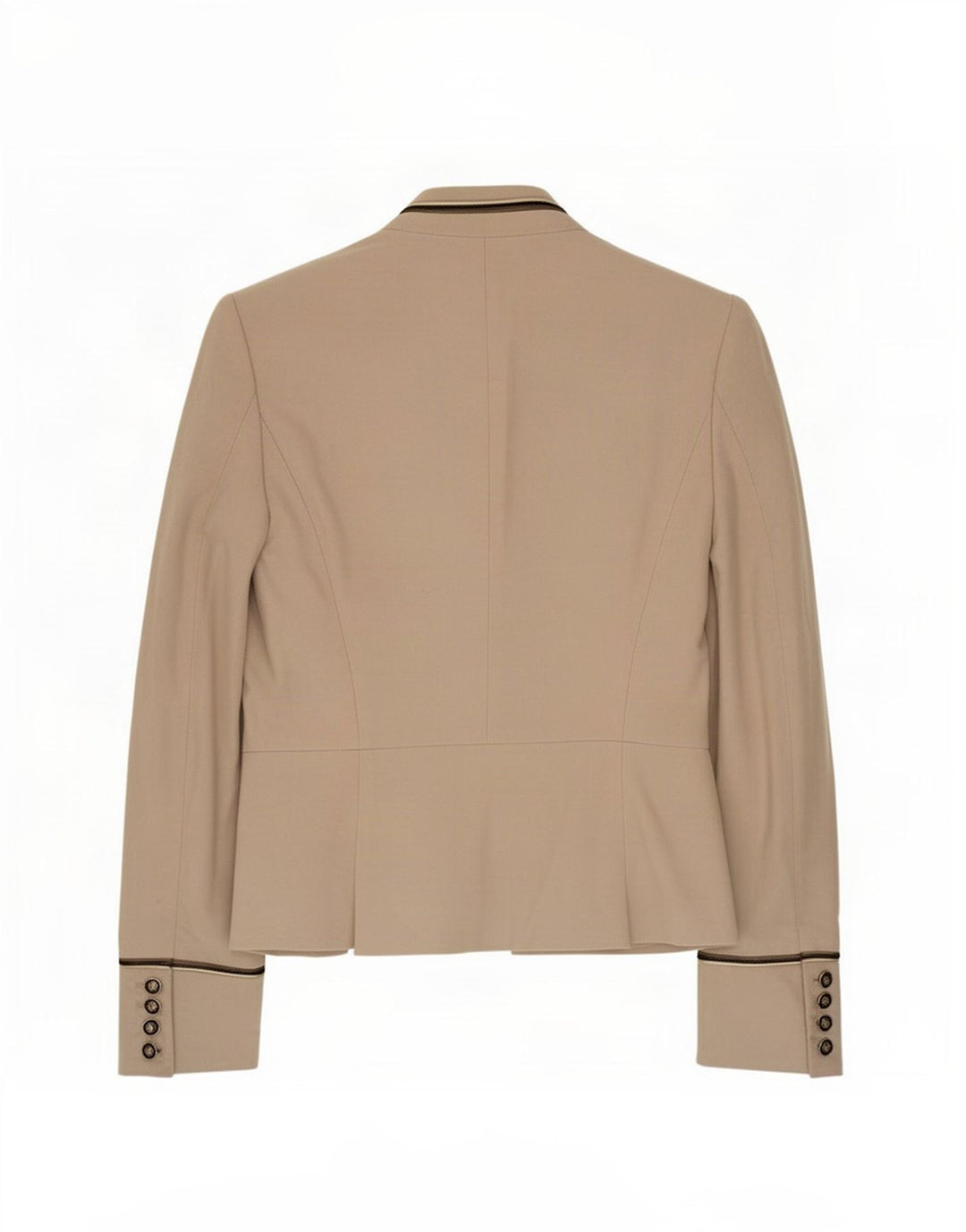 Sacou blazer pentru femei Zara, cu 4 nasturi, UK 6 XS, bumbac bej