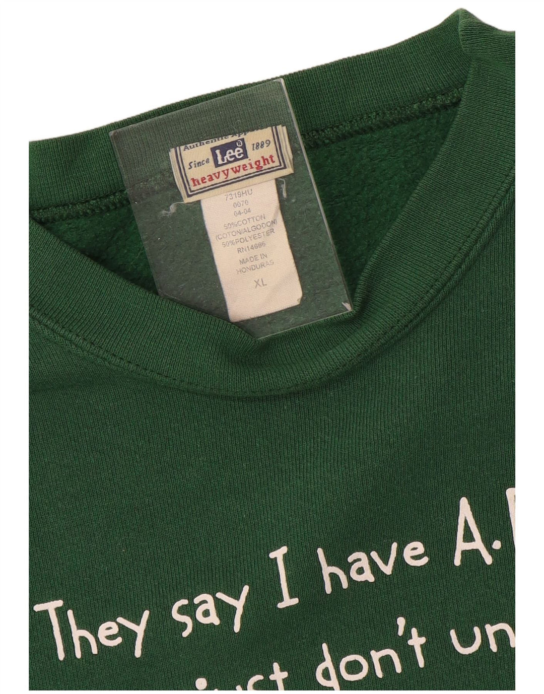 Hanorac grafic pentru bărbați Lee Jumper XL bumbac verde