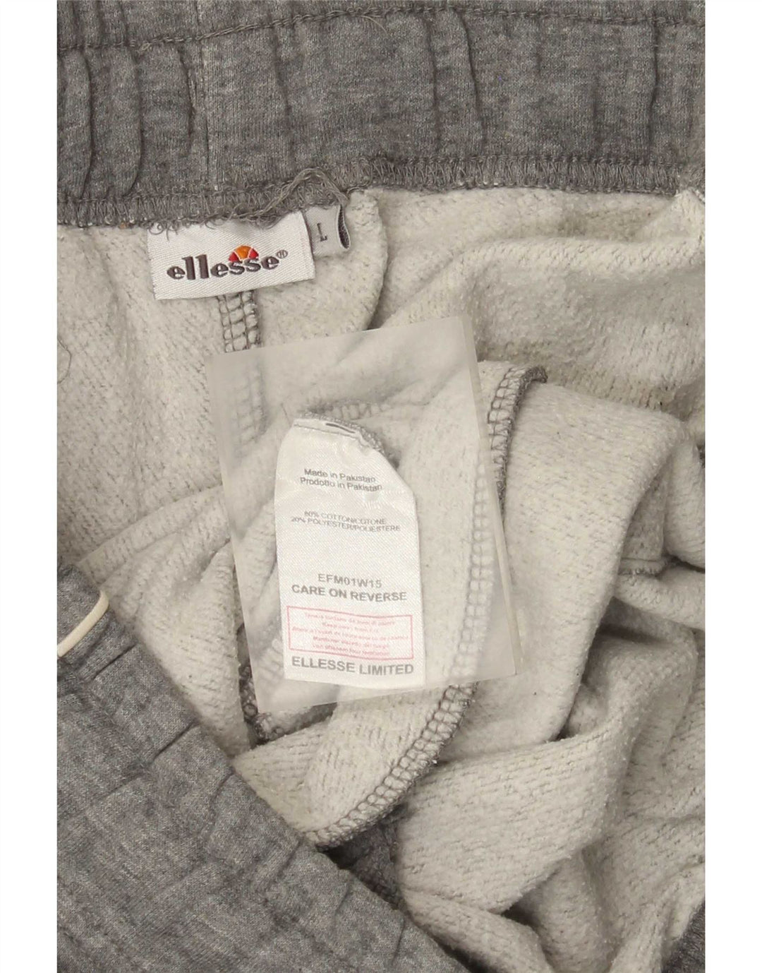Pantaloni de trening Ellesse pentru femei UK 14 mare bumbac gri