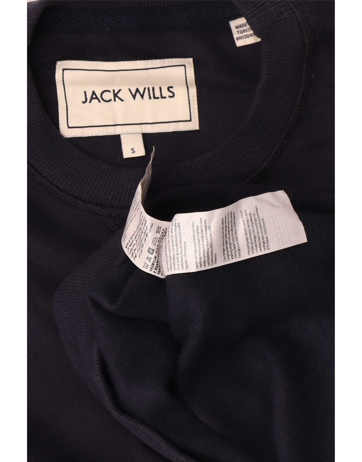 Pulover pentru bărbați Jack Wills Pulover mic din bumbac bleumarin
