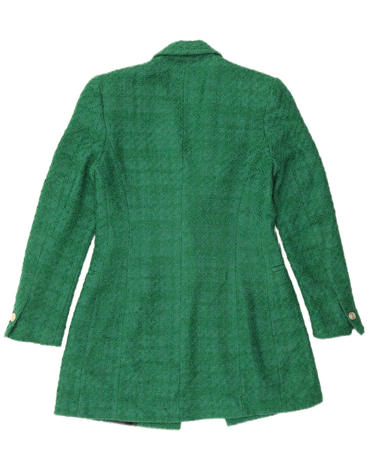 Pardesiu pentru femei Zara UK 10 Mic verde acrilic