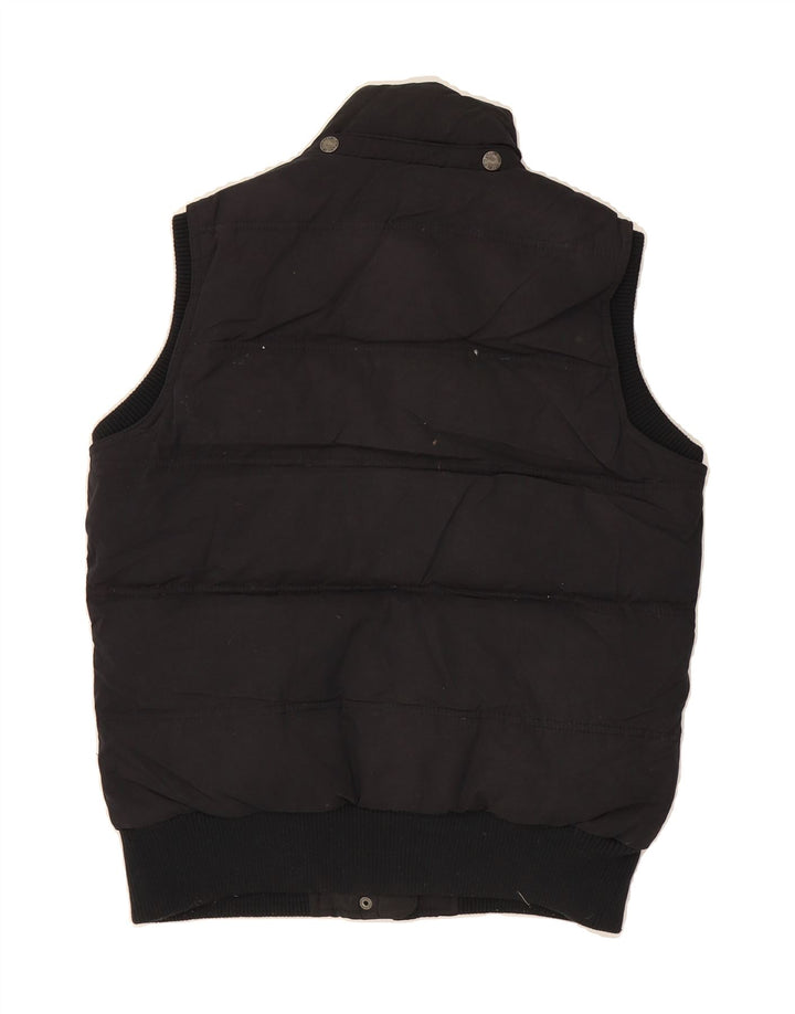 FAT FACE Womens Padded Gilet UK 12 Medium Black Polyester Vintage Fat Face and Second-Hand Fat Face from Messina Hembry 