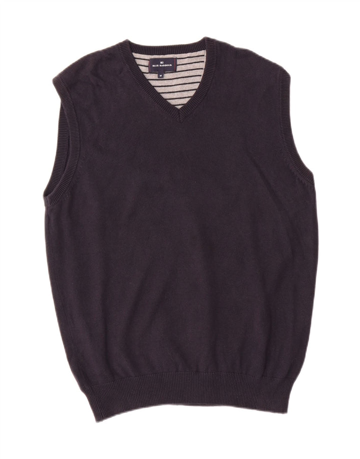 Marks & Spencer pentru bărbați Blue Harbour Vest Tank Top Bumbac mediu bleumarin