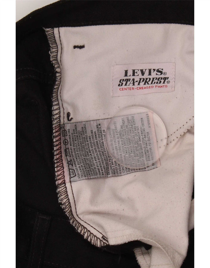 Blugi drepti pentru bărbați Levi's W33 L29 bumbac negru