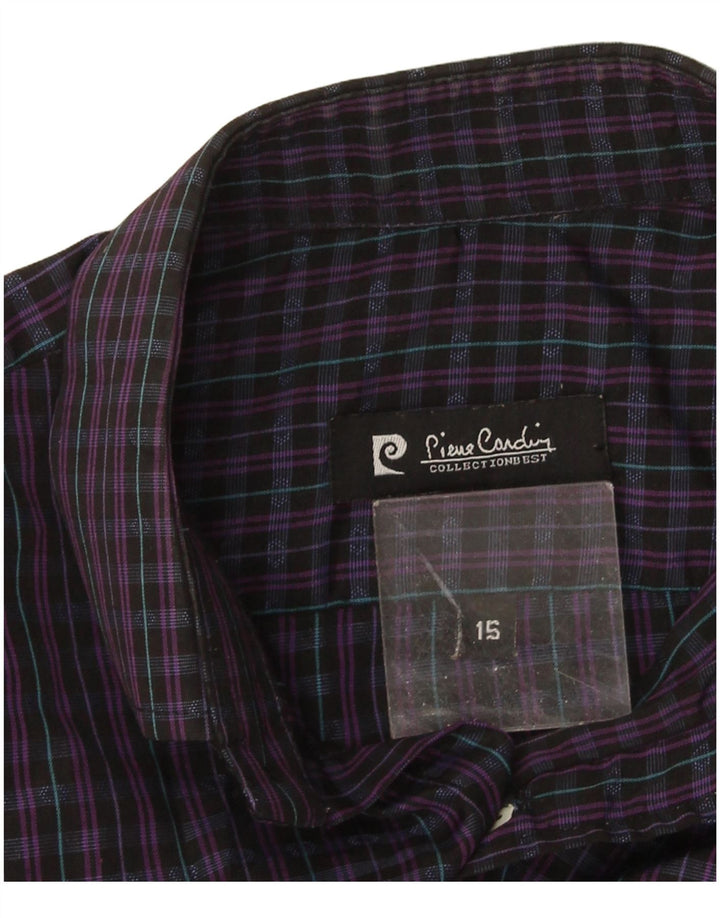 Cămașă pentru bărbați Pierre Cardin Regular Fit Mărimea 15 Medium Purple Check