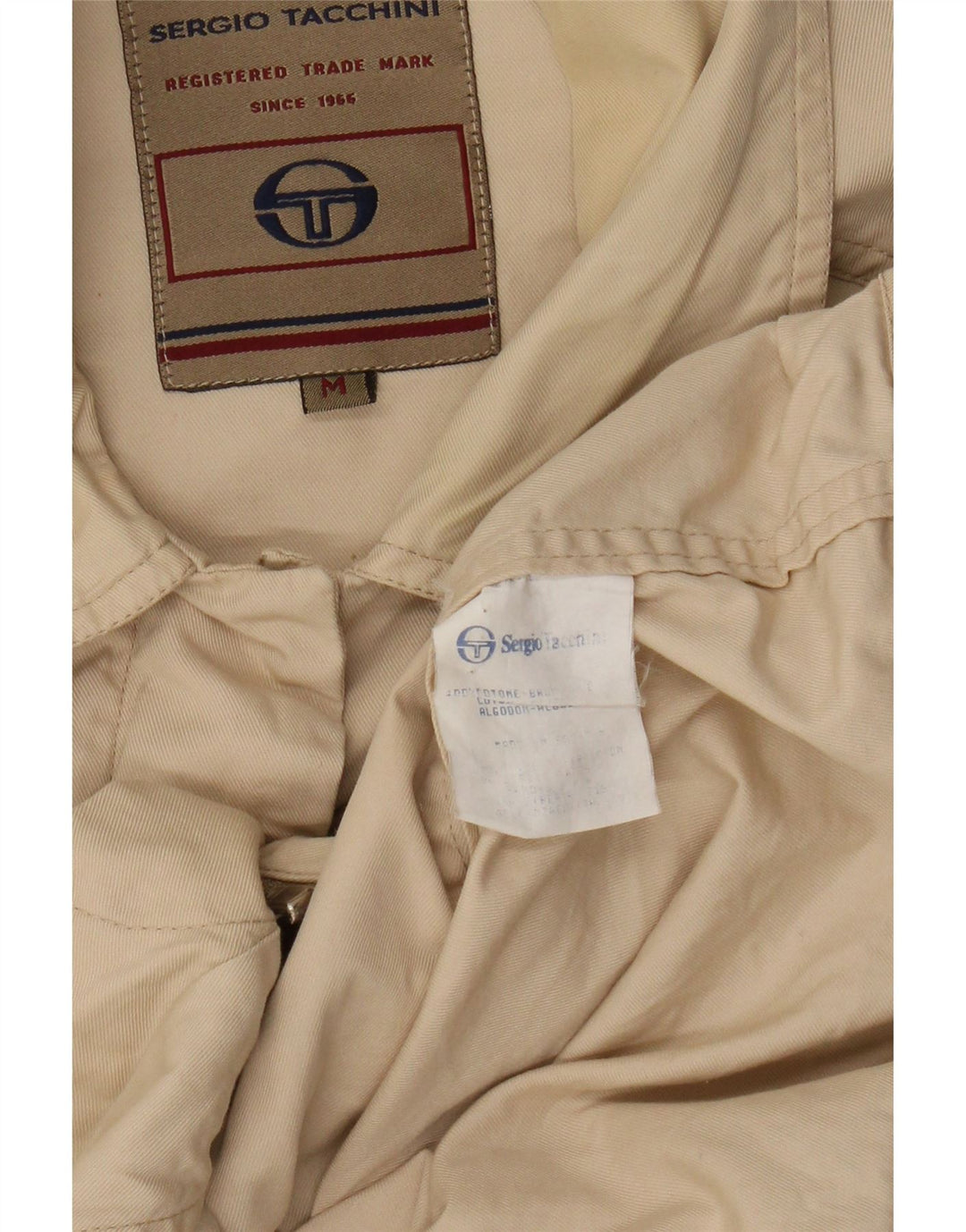 Sergio Tacchini Jachetă Utilitară pentru Femei UK 14 Medium Beige Bumbac