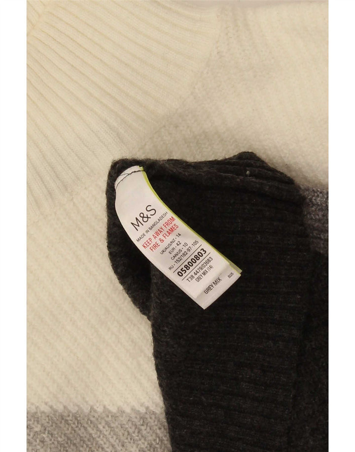 Pulover cu gât țestoasă pentru femei Marks & Spencer UK 14 mare gri