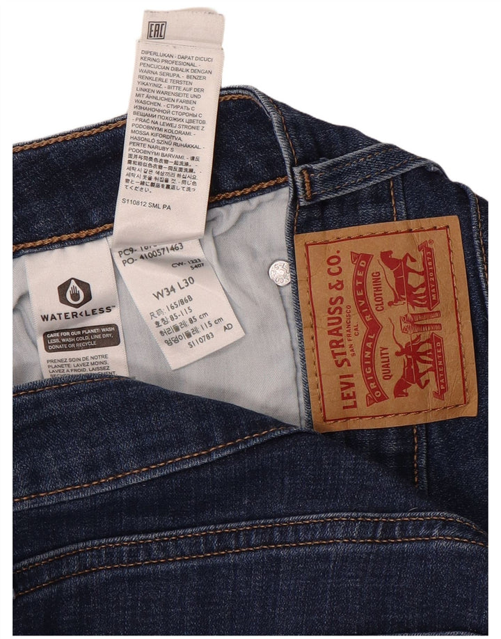 Blugi Levi's pentru femei 725, cu talie înaltă, W34 L30, bumbac bleumarin