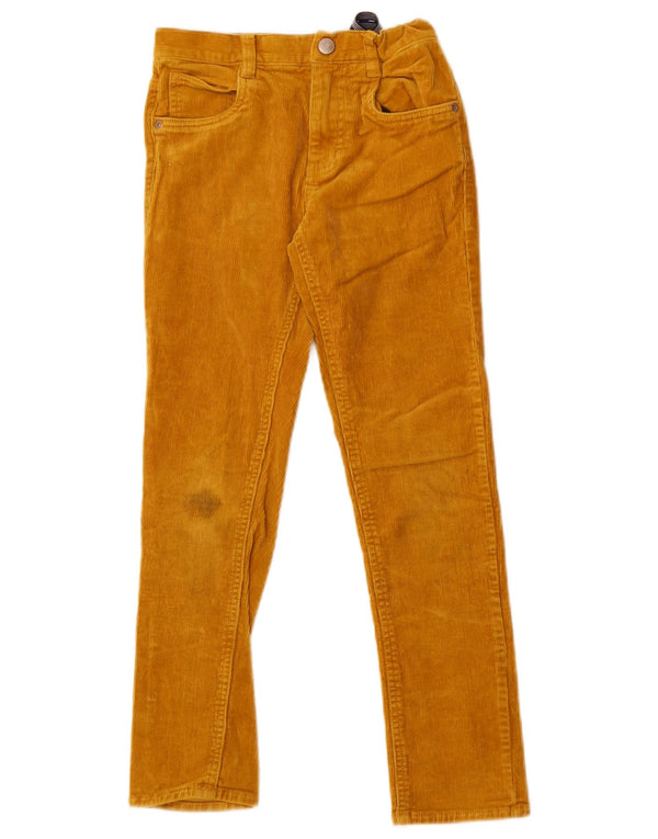 Pantaloni drepti din velur Boden Boys 8-9 ani W24 L24 galben bumbac