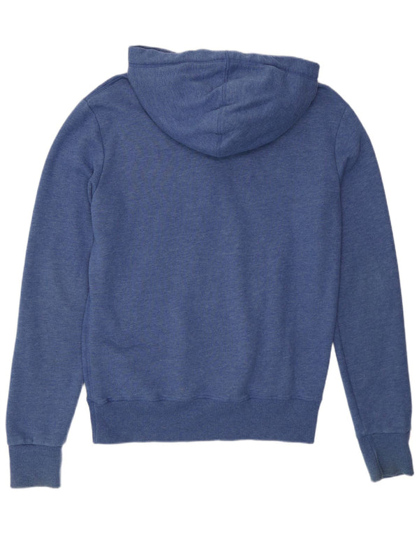 Pulover cu glugă grafic Superdry pentru bărbați, bumbac albastru mediu