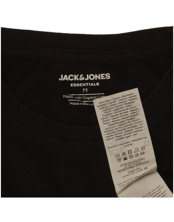 Jack & Jones Tricou Bărbați Top Mediu Negru Bumbac