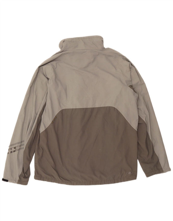 Jachetă de ploaie pentru bărbați Adidas UK 40, mare, gri, nailon color bloc