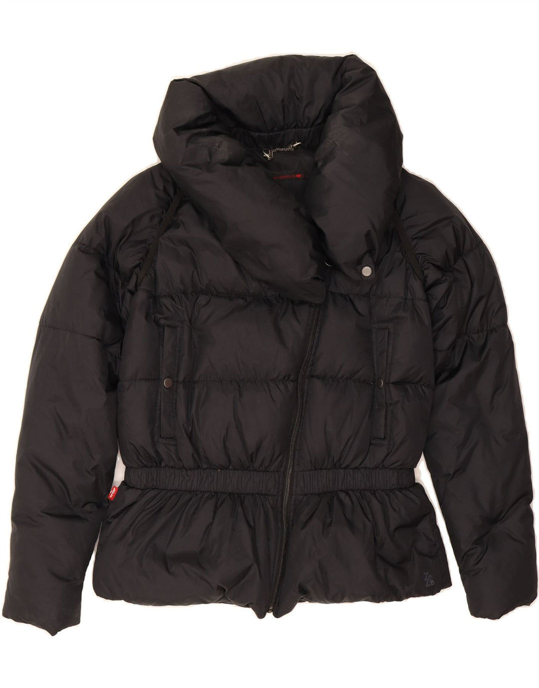 LEVI'S Womens Padded Jacket UK 16 Large Black Nylon Vintage Levi's and Second-Hand Levi's from Messina Hembry 
