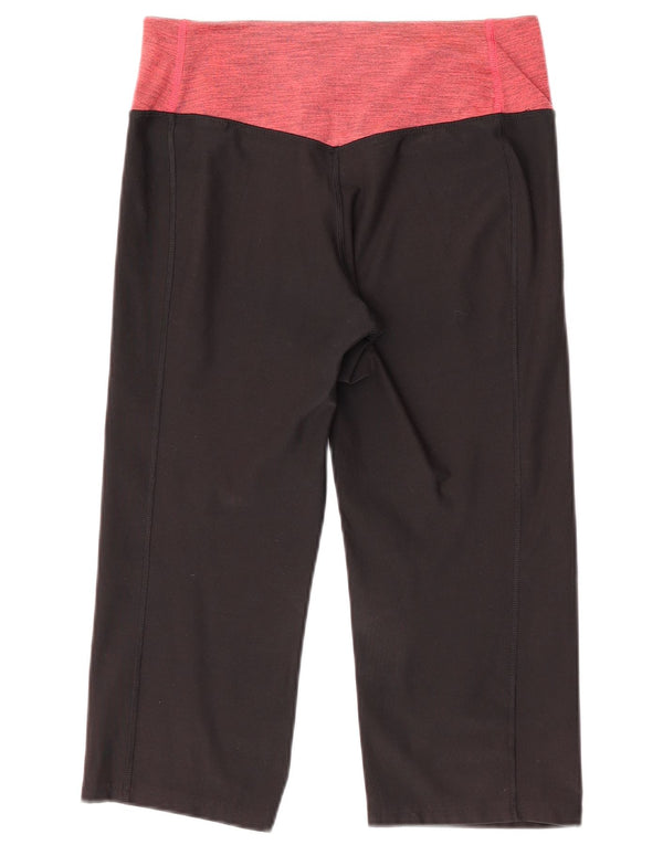 Leggings Nike Dri Fit Capri pentru femei UK 14 Medium Black Colorblock