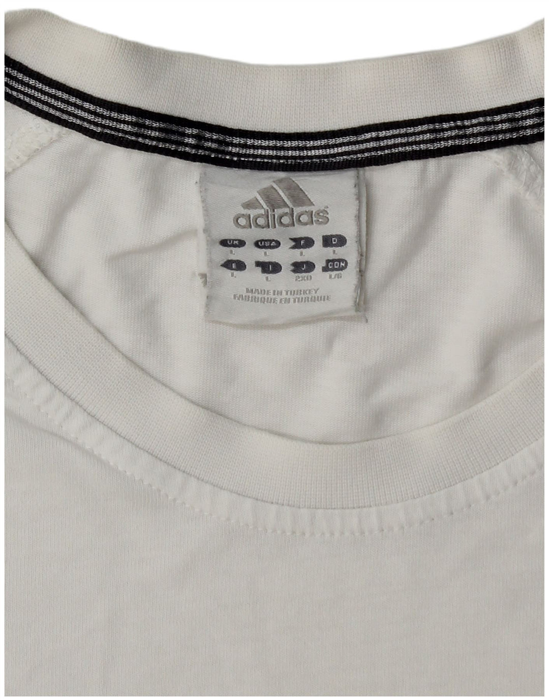 Tricou pentru bărbați ADIDAS Top mare din bumbac alb
