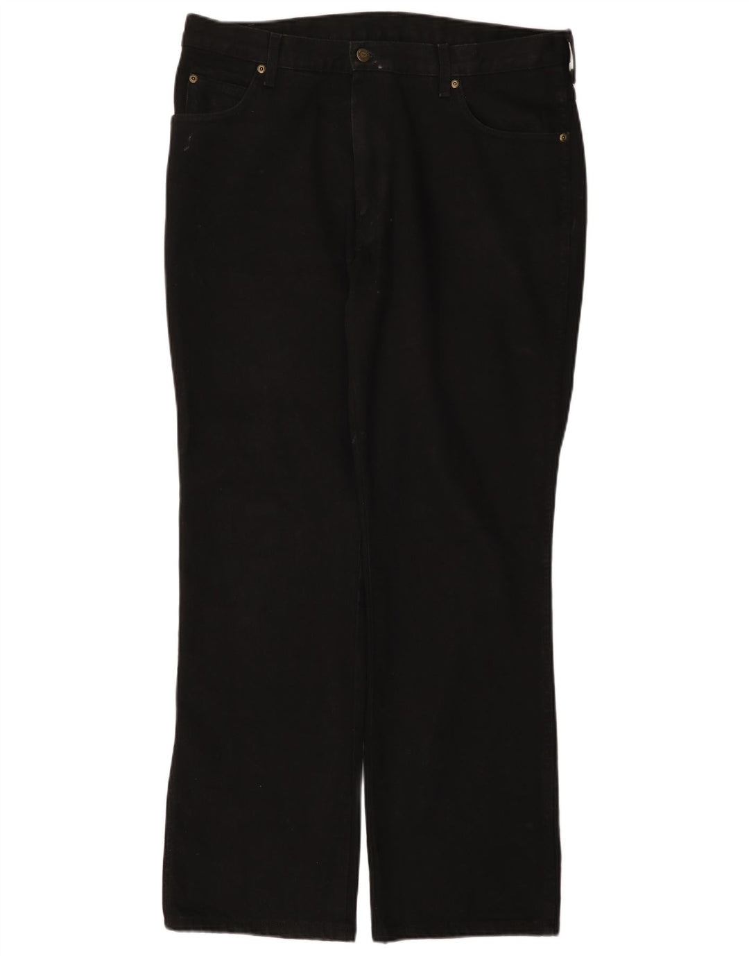 Blugi drepti pentru bărbați Wrangler W38 L32 bumbac negru