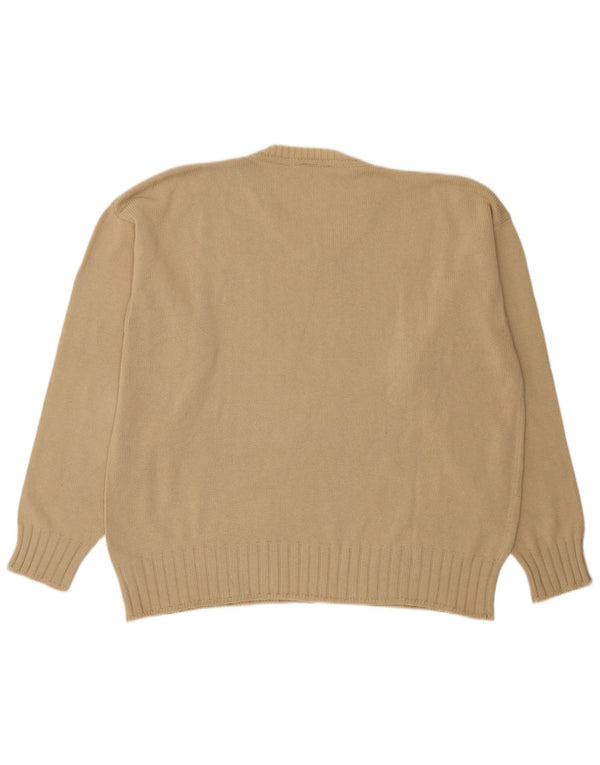 Pulover Dockers pentru bărbați cu decolteu în V, bumbac bej 2XL