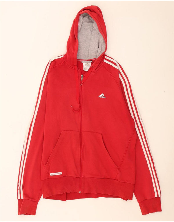 Pulover Adidas pentru bărbați, cu fermoar, XL, bumbac roșu