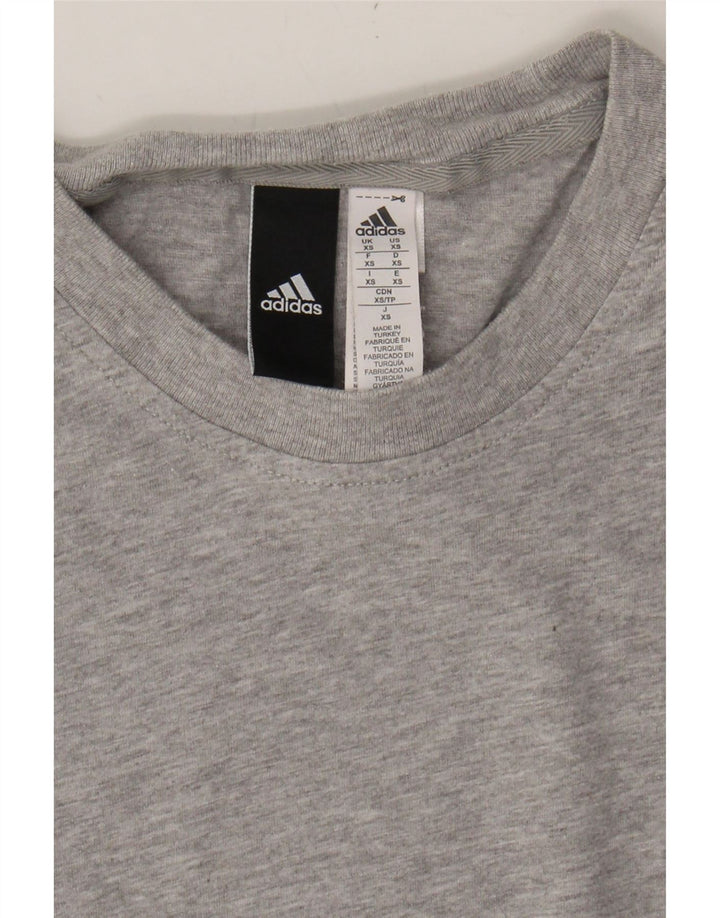 ADIDAS Mens T-Shirt Top XS Grey Cotton Vintage Adidas and Second-Hand Adidas from Messina Hembry 