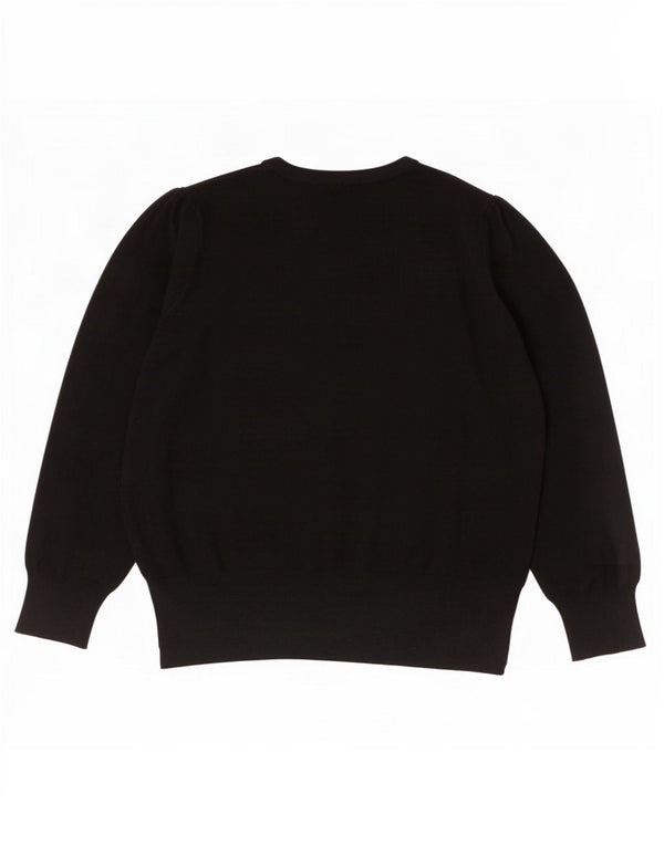 Pulover cardigan pentru femei Marks & Spencer UK 16 mare, negru, viscoză