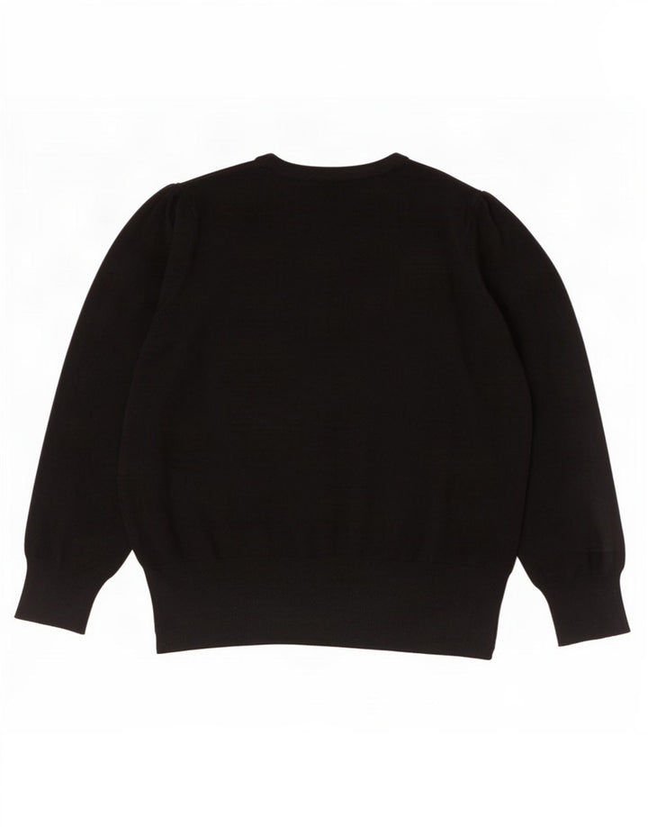 Pulover cardigan pentru femei Marks & Spencer UK 16 mare, negru, viscoză