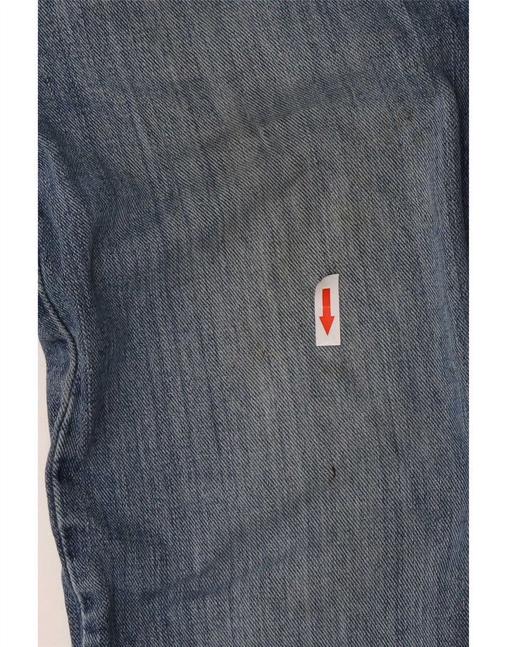 Blugi Lee pentru bărbați, distressed regular fit, drepte, W32 L30, bumbac albastru