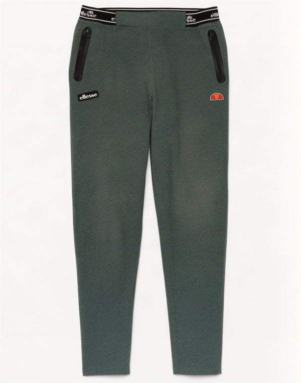 Pantaloni de trening cu grafic pentru femei Ellesse, verde mediu, color block