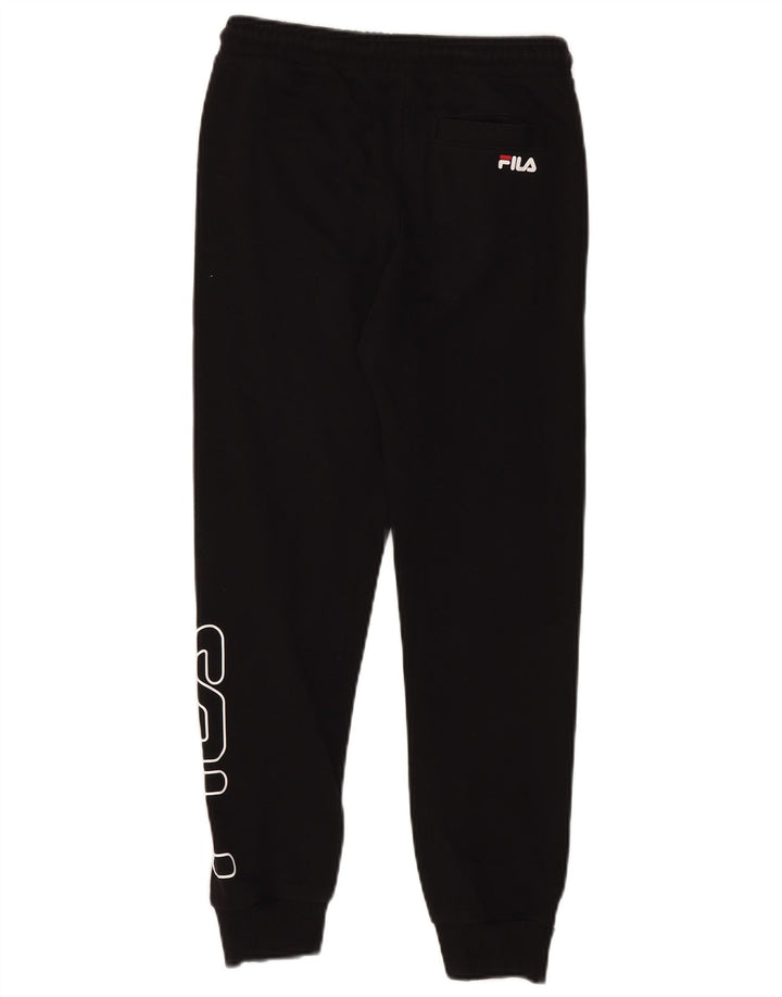 Pantaloni de trening cu grafica FILA pentru baieti Joggeri 11-12 ani negru