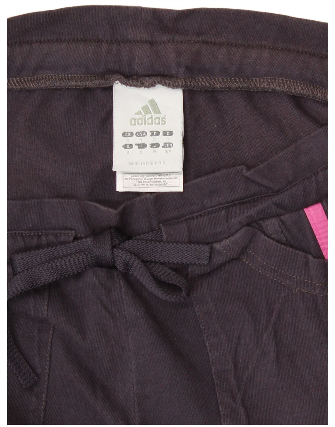 Pantaloni de trening Adidas pentru femei UK 10 Small Black Bumbac