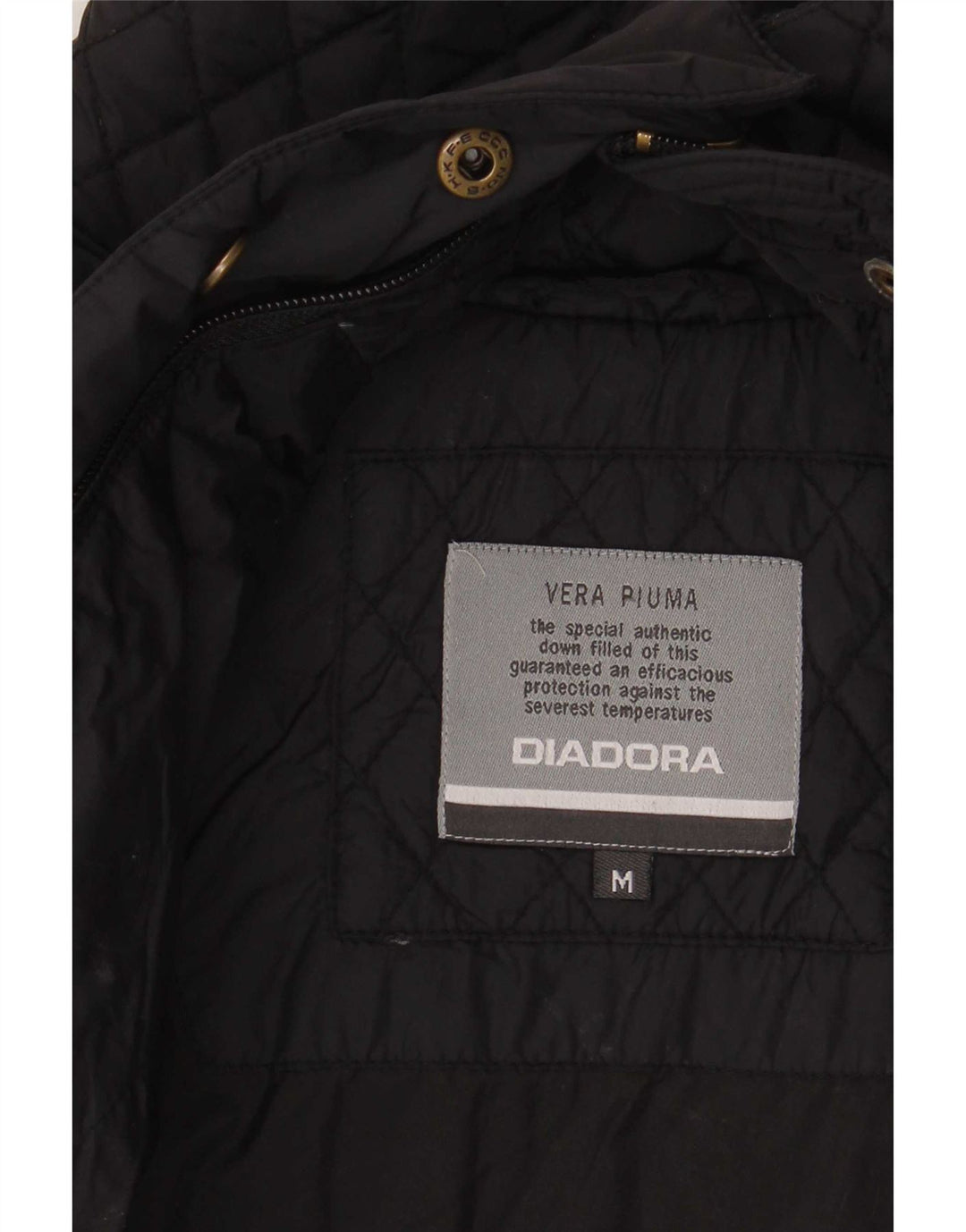 Jachetă matlasată Diadora pentru femei UK 14 Medium Black
