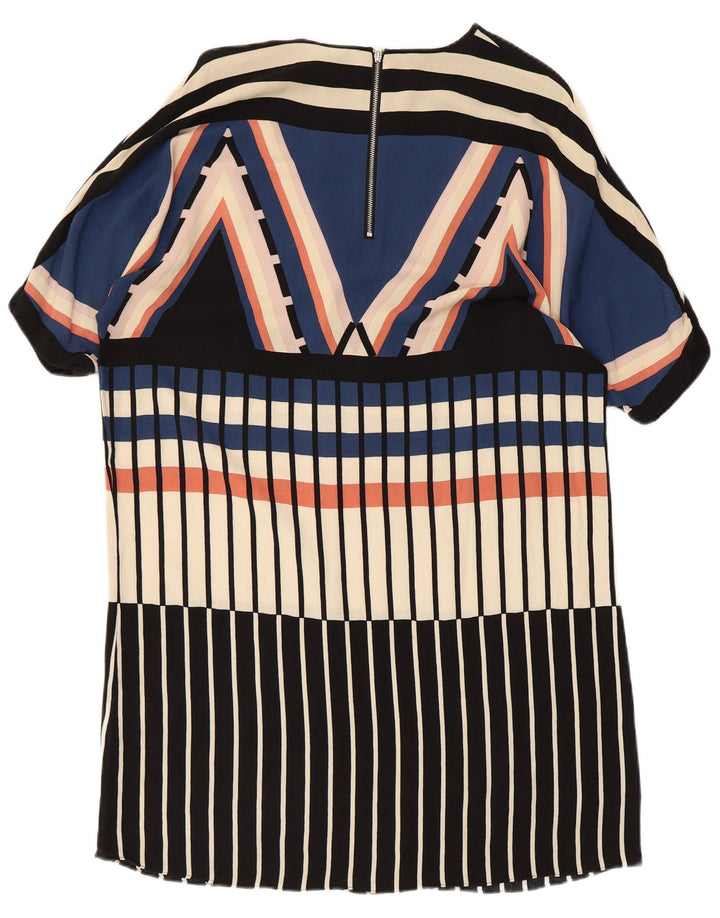 WAREHOUSE Womens Oversized Shift Dress UK 10 Small Multicoloured Geometric