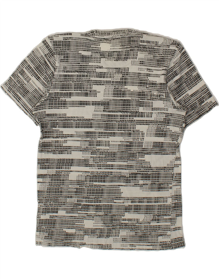ADIDAS Mens T-Shirt Top Small Grey Spotted Cotton Vintage Adidas and Second-Hand Adidas from Messina Hembry 